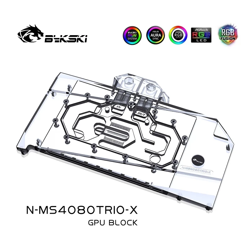 Bykski GPU Block for MSI RTX 4 - Rtx 4080 Water Cooling Block 评论和价格